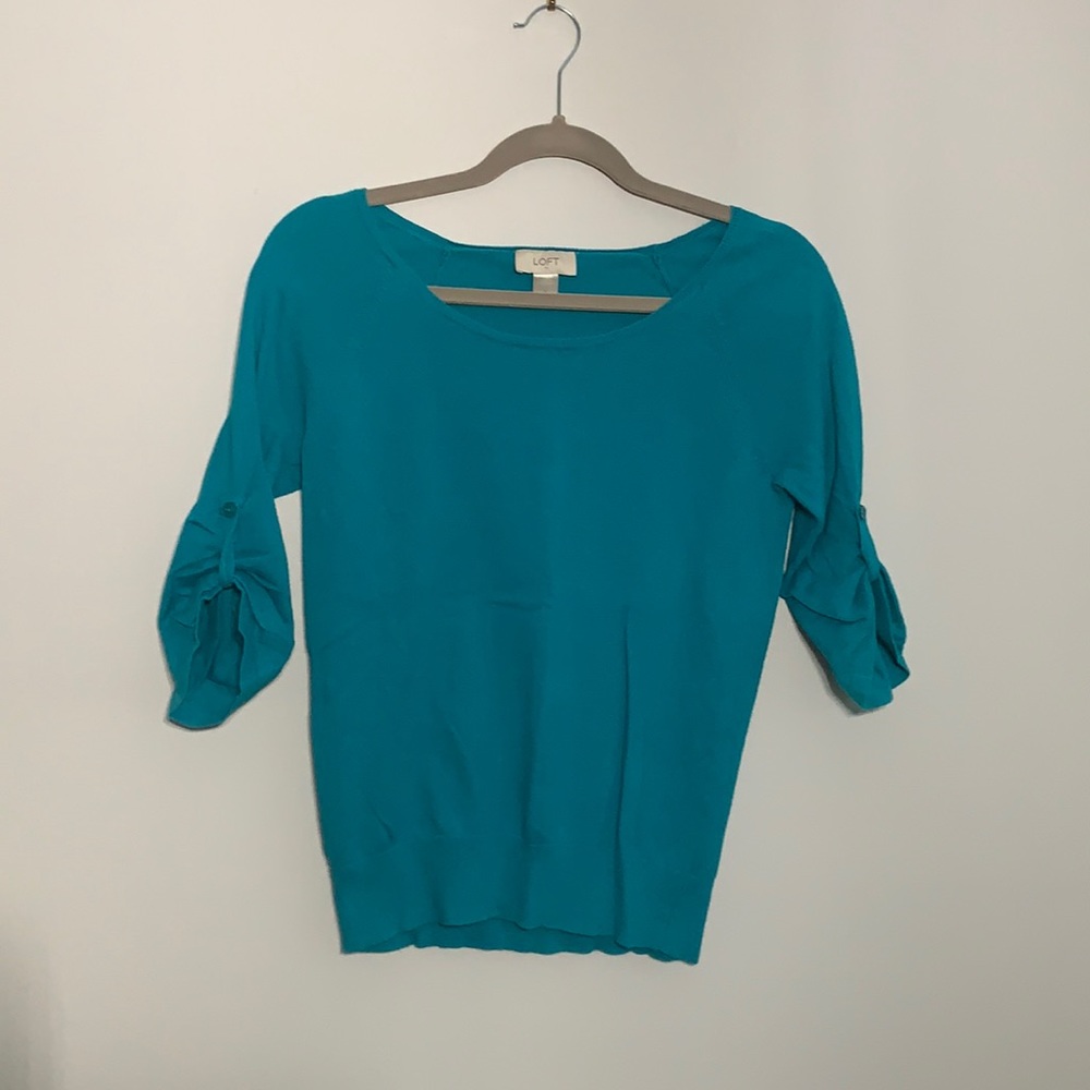 LOFT Teal Sweater